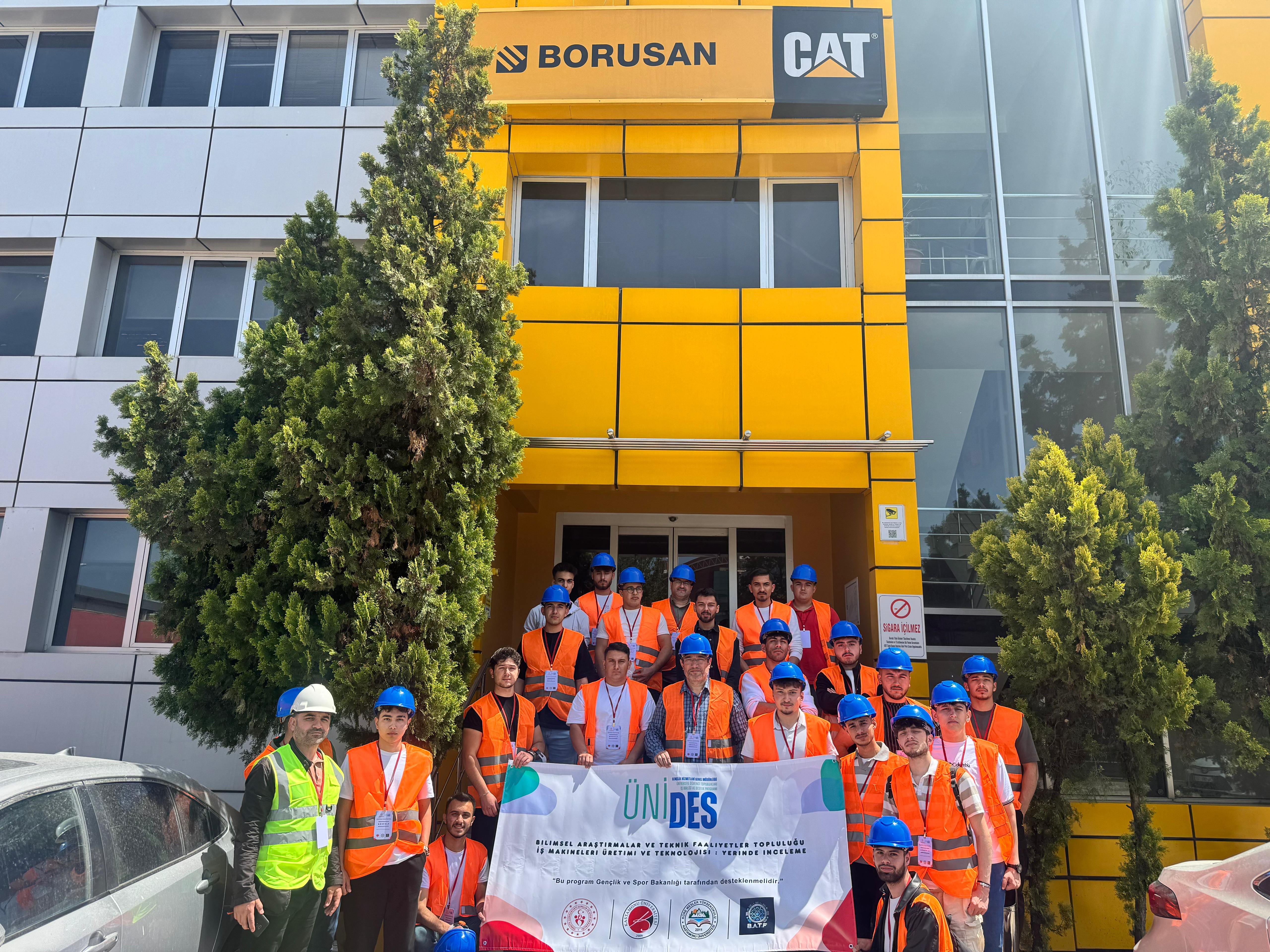ÜNİDES Projesi kapsamında Borusan CAT Ankara Revizyon Merkezi’ne Teknik Gezi ve Eğitim Düzenlendi