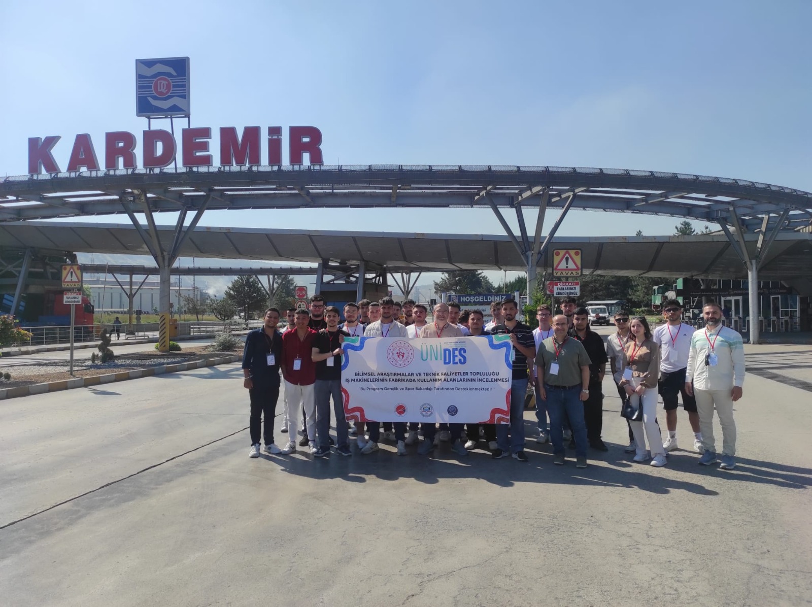 ÜNİDES Projesi Kapsamında Karabük Demir Çelik Fabrikası’na Teknik Gezi ve Eğitim Gerçekleştirildi