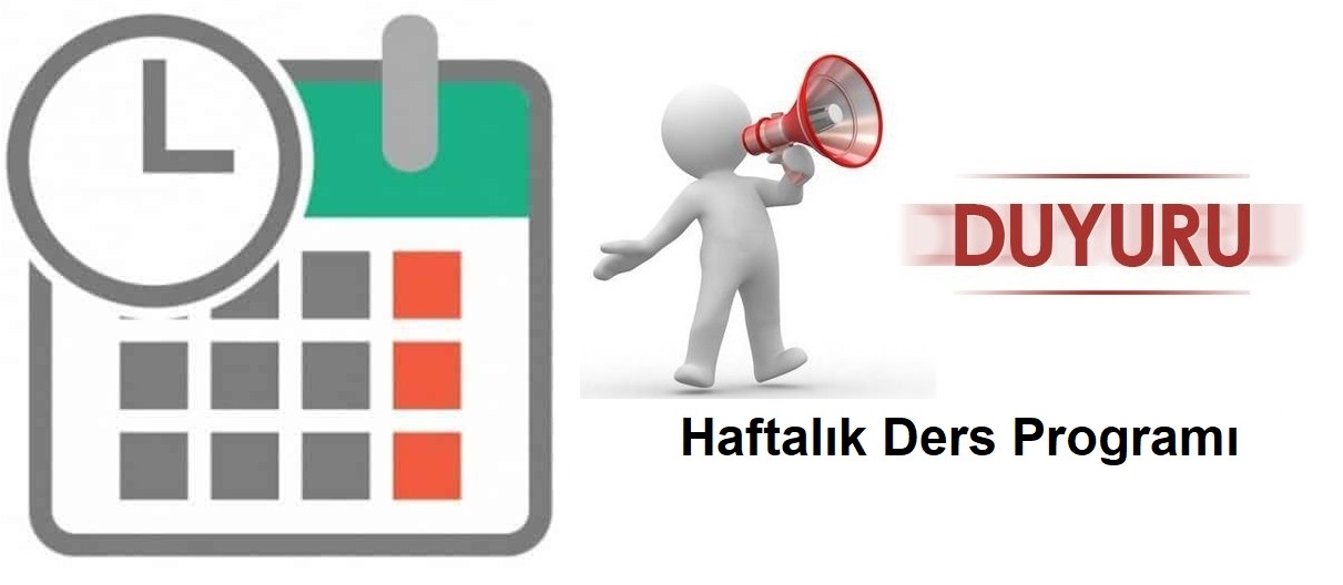 Lojistik Programı 2025-2026 Güz Dönemi Haftalık Ders Programı