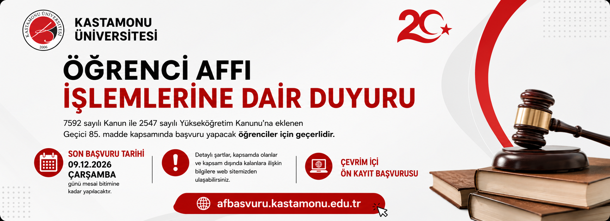 Öğrenci Affı İşlemlerine Dair Duyuru